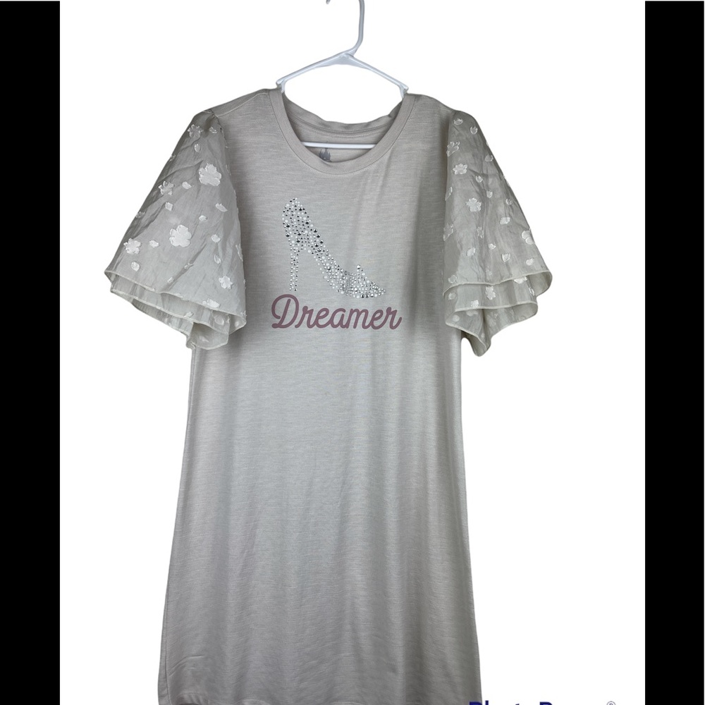 Disney Parks Dreamer Dress Cream Color Size M